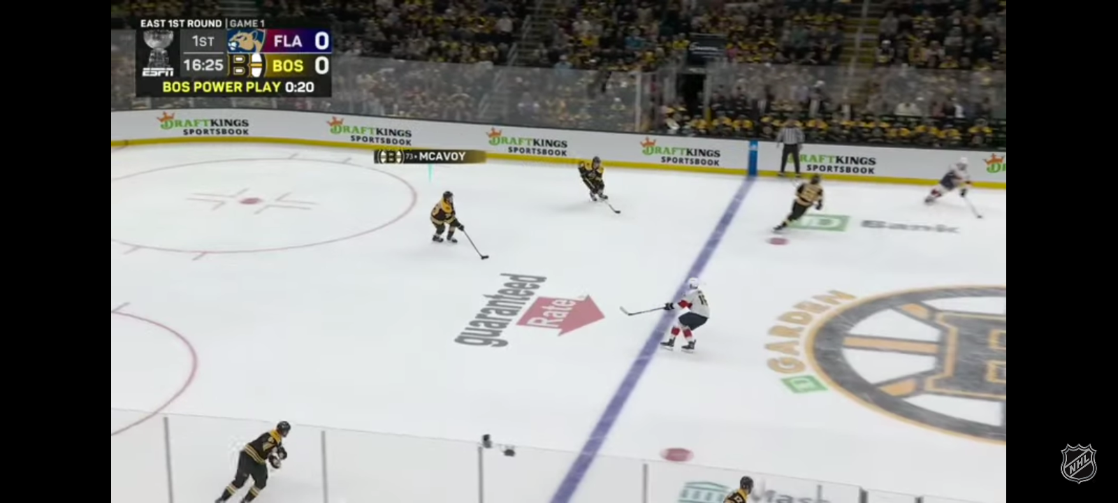 First Round, Gm 1: Panthers @ Bruins
