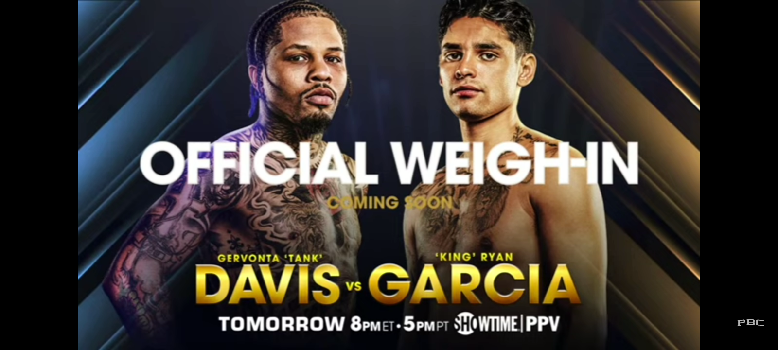 Gervonta “Tank” Davis vs “King” Ryan Garcia OFFICIAL WEIGH-IN