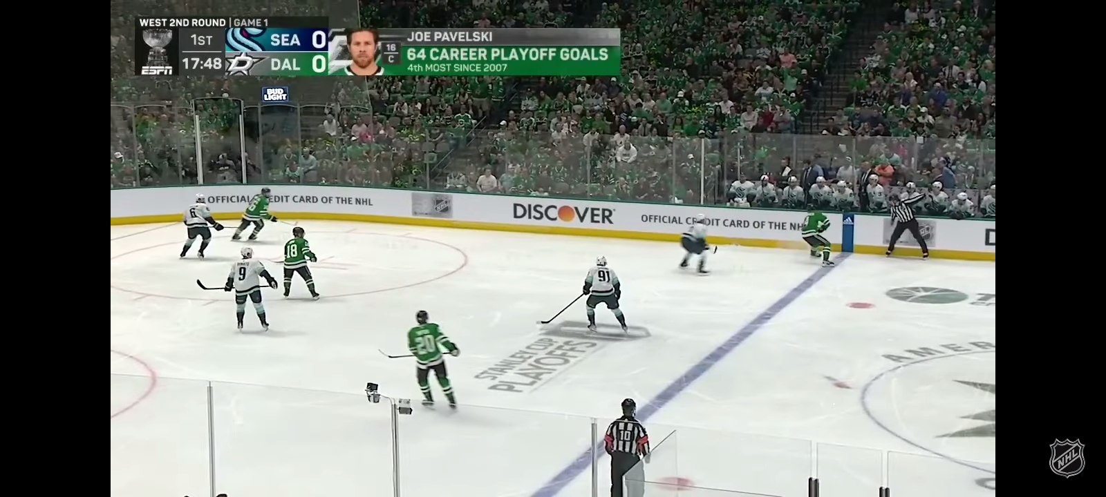 Kraken @ Stars; Game 1 | NHL Playoffs