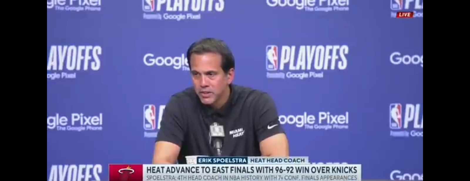 Erik Spoelstra SAYS HEAT Should Never Be Counted Out After Making Conference Finals| CBS Sports