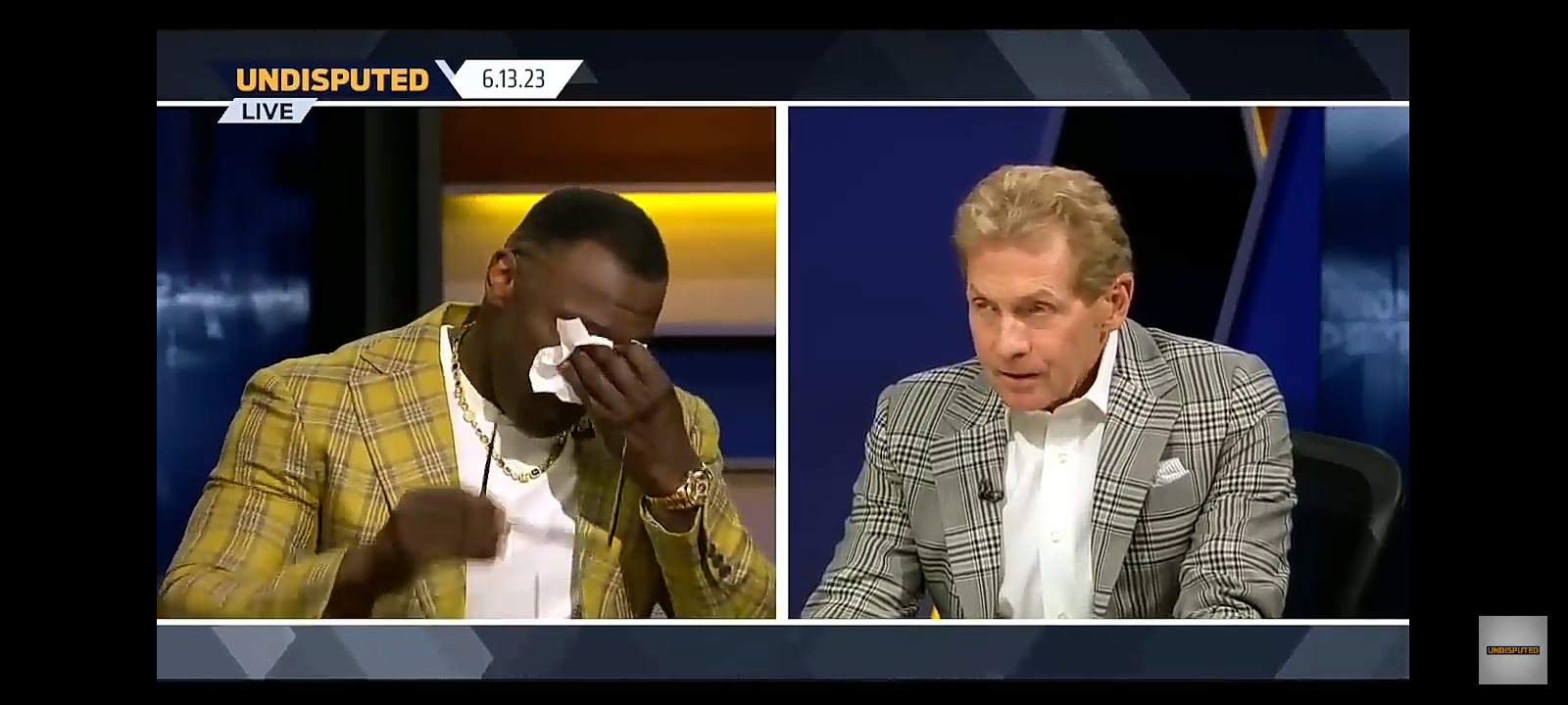 Shannon Sharpe says goodbye to Skip Bayless and “UNDISPUTED” in tears