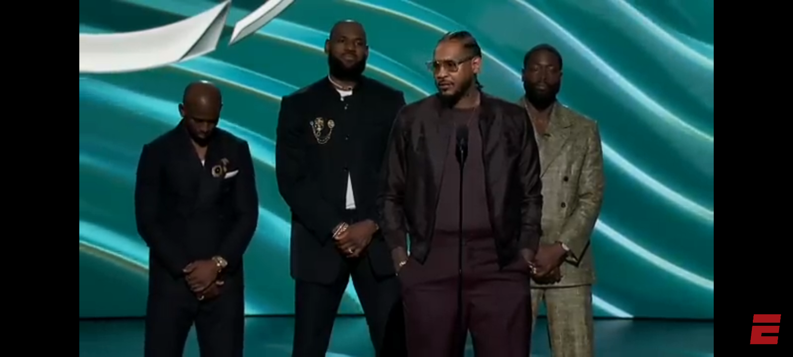 Carmelo Anthony honored by LeBron James, Dwyane Wade & Chris Paul