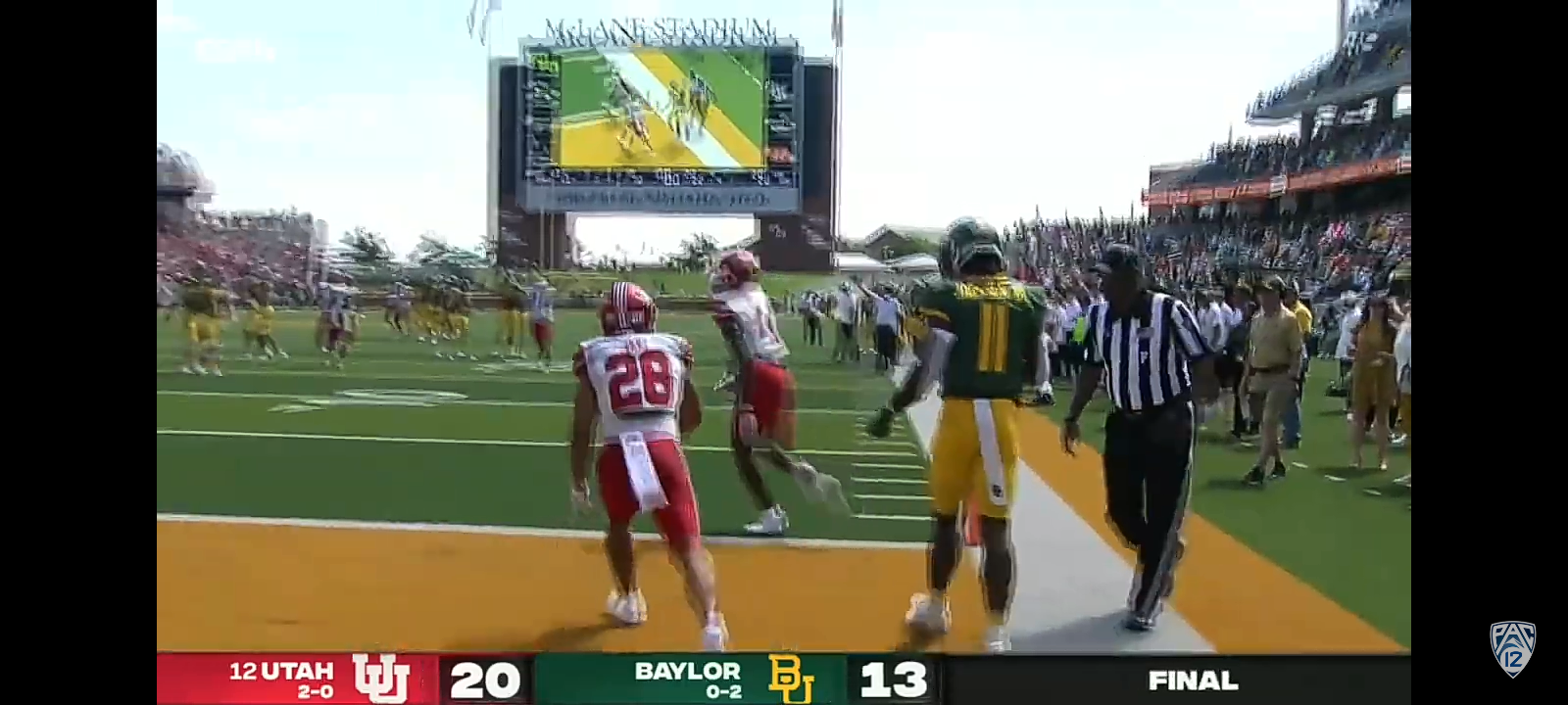 No. 12 Utah vs. Baylor Football Highlights