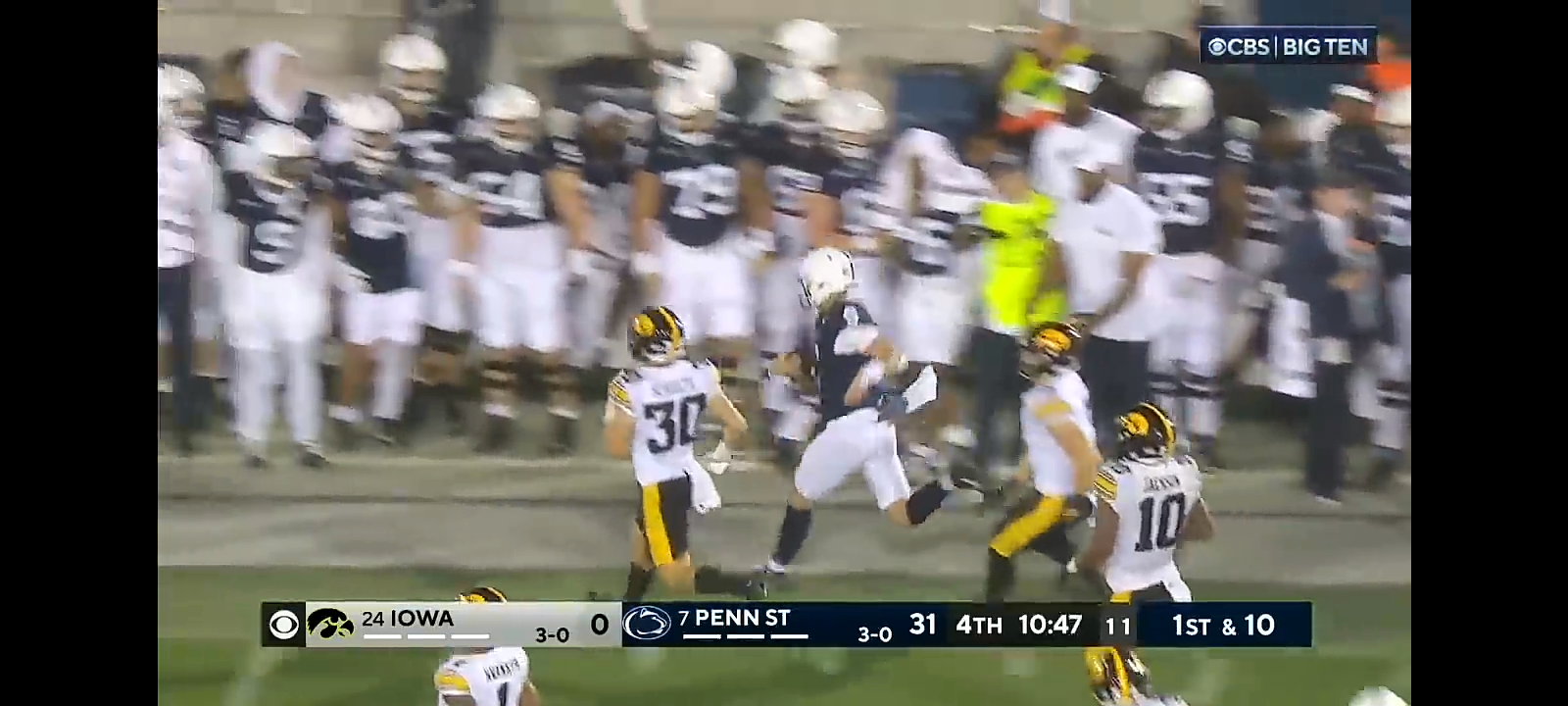 Iowa Hawkeyes vs. Penn State Nittany Lions