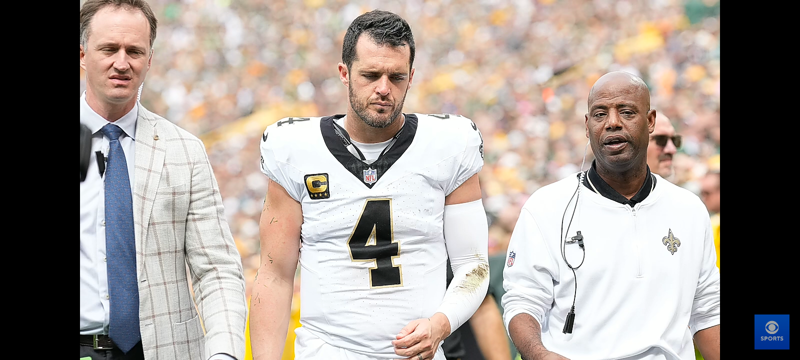 Saints QB Derek Carr (Shoulder) LEAVES GAME vs. Packers