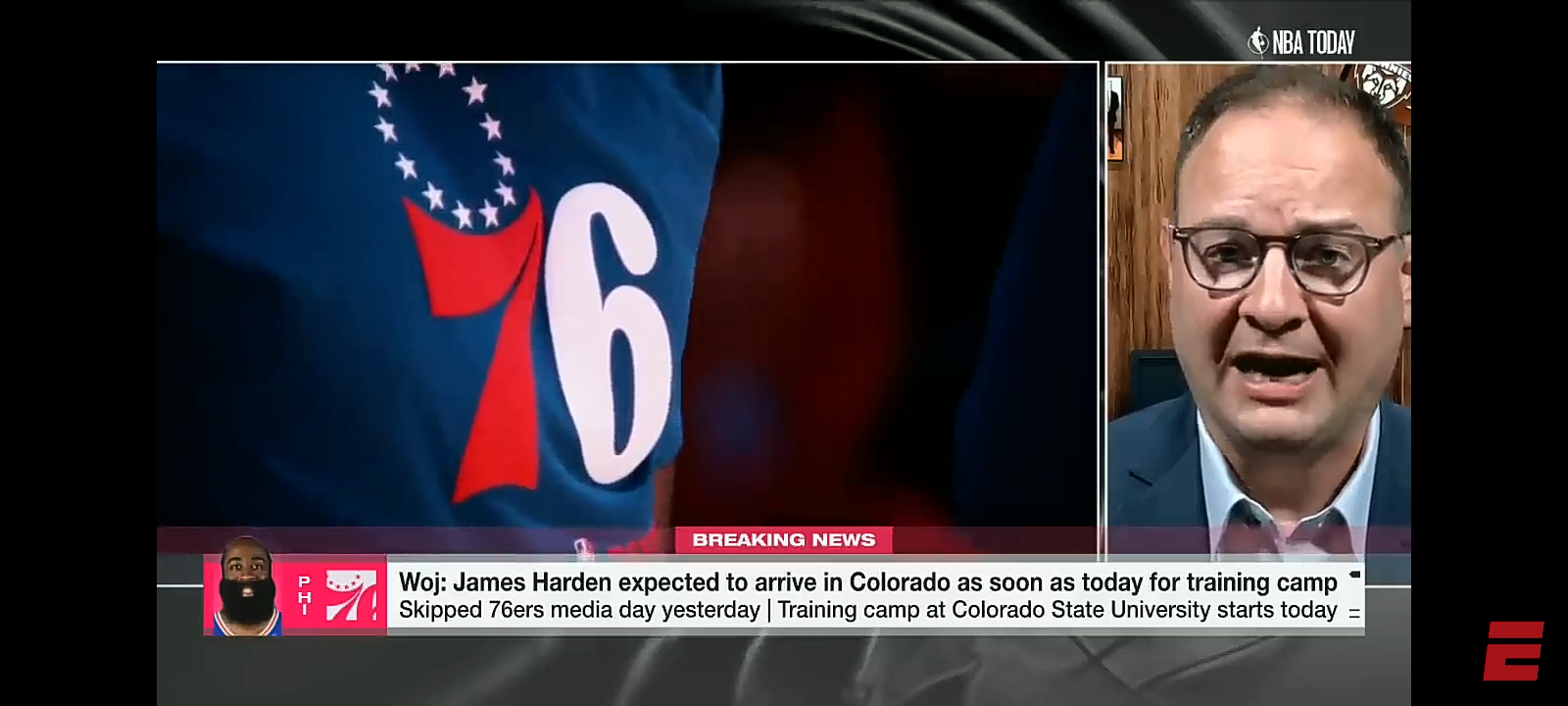 Woj: James Harden expected to arrive at 76ers’ practice in Colorado