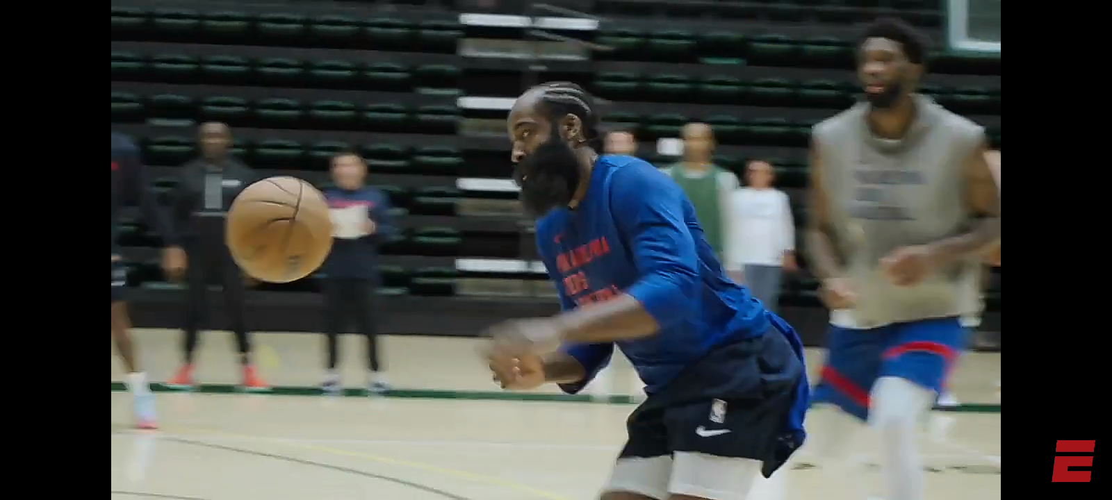 James Harden & the 76ers practicing at Colorado State