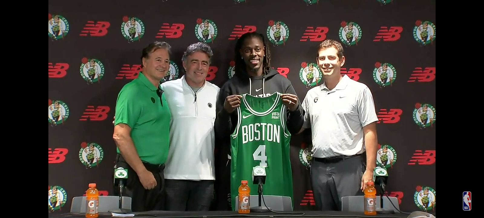 Jrue Holiday’s First Press Conference As A Celtic!