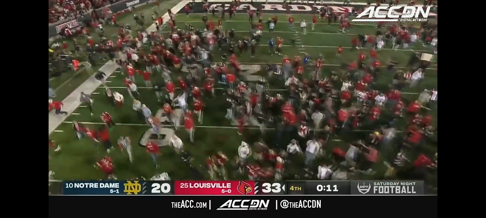 No. 25 Louisville defeats No. 10 Notre Dame after DOMINANT second half