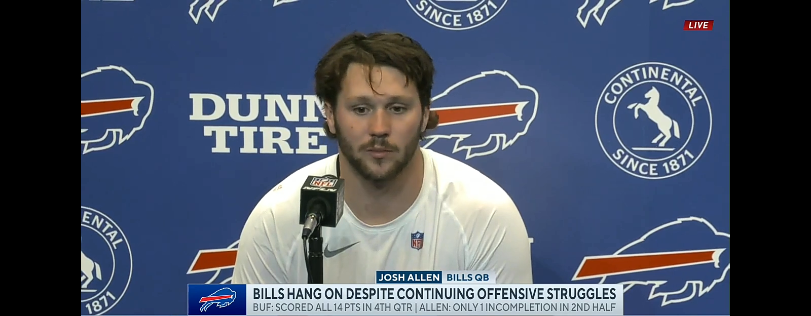 Josh Allen CAN’T BELIEVE Bills wild win over Giants on SNF