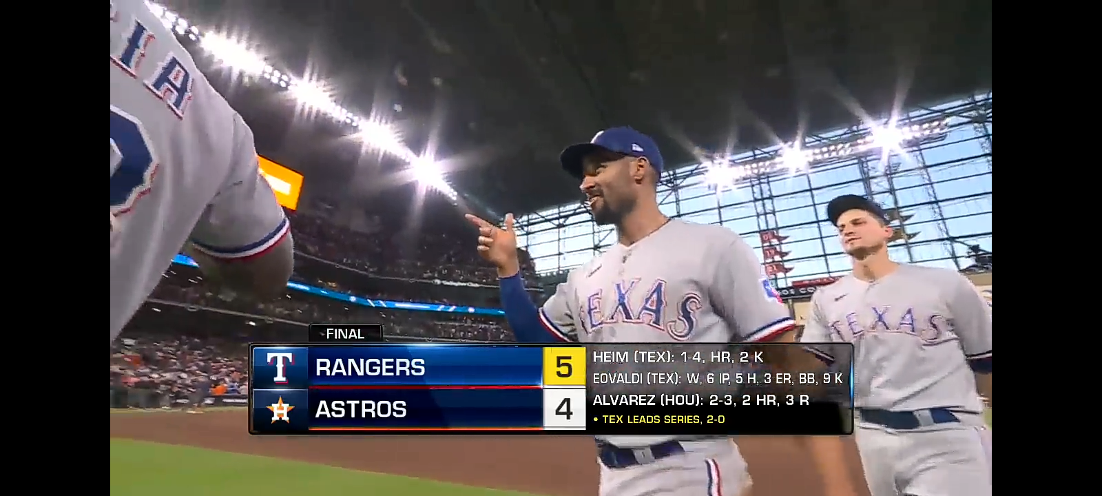 Rangers vs. Astros ALCS Game 2 | MLB Highlights