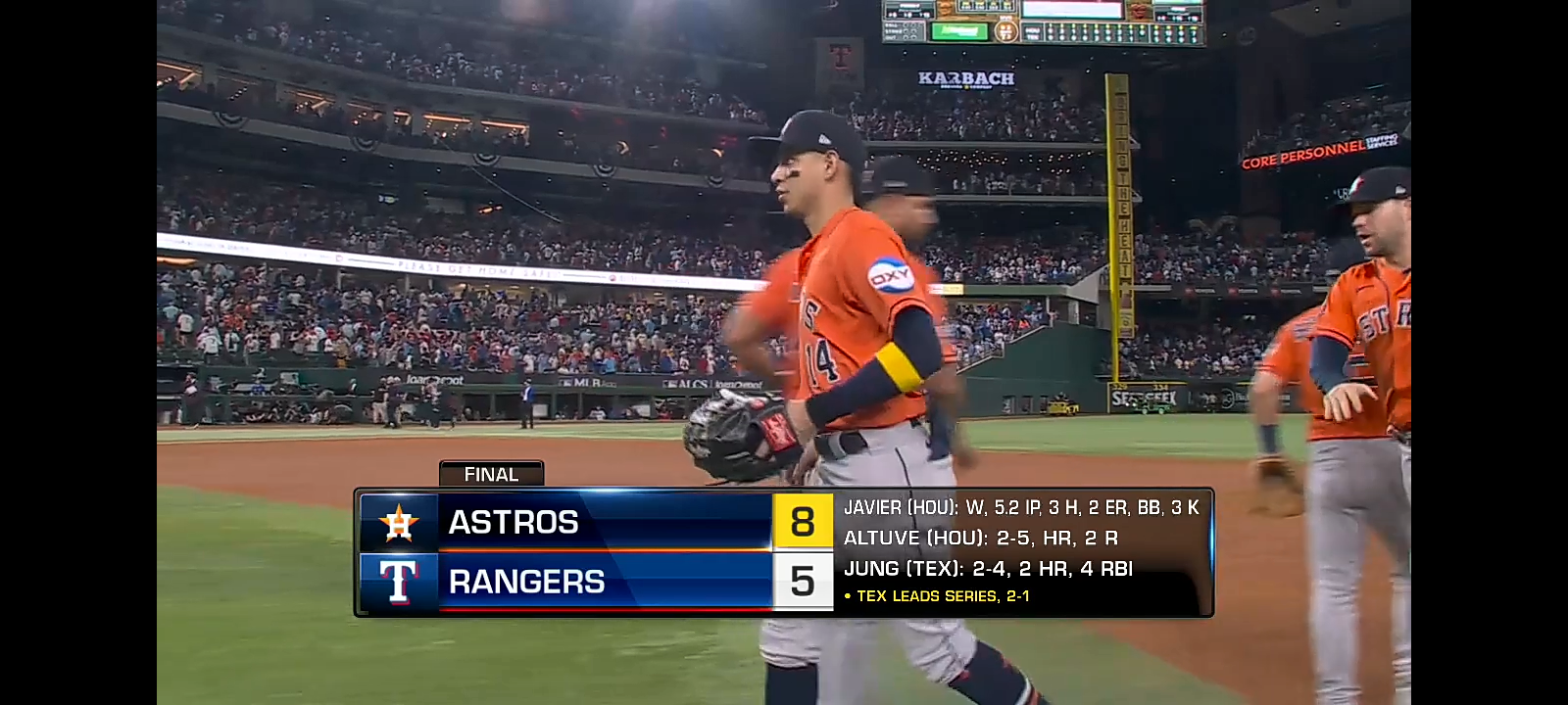 Astros vs. Rangers ALCS Game 3 | MLB Highlights