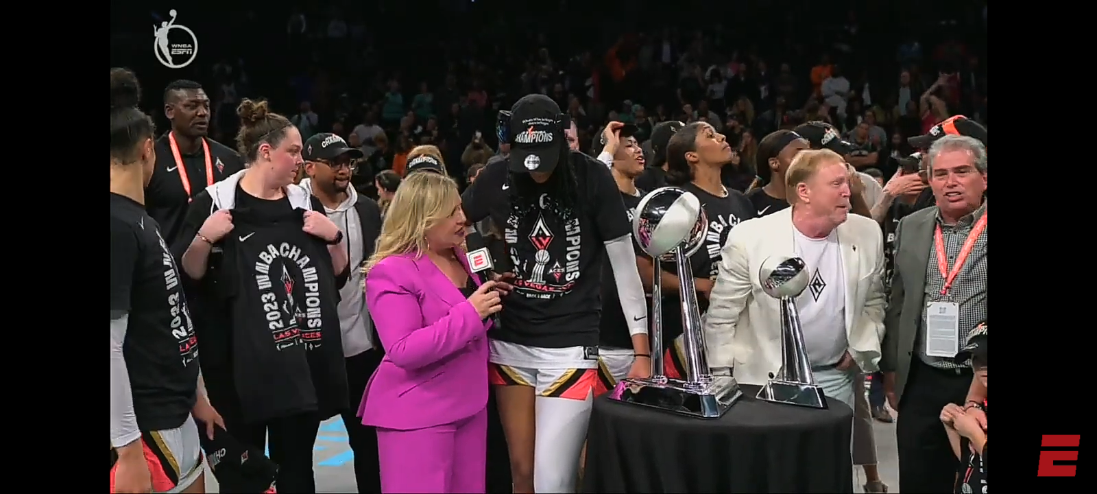 Las Vegas Aces 2023 WNBA Finals Trophy Presentation 🏆