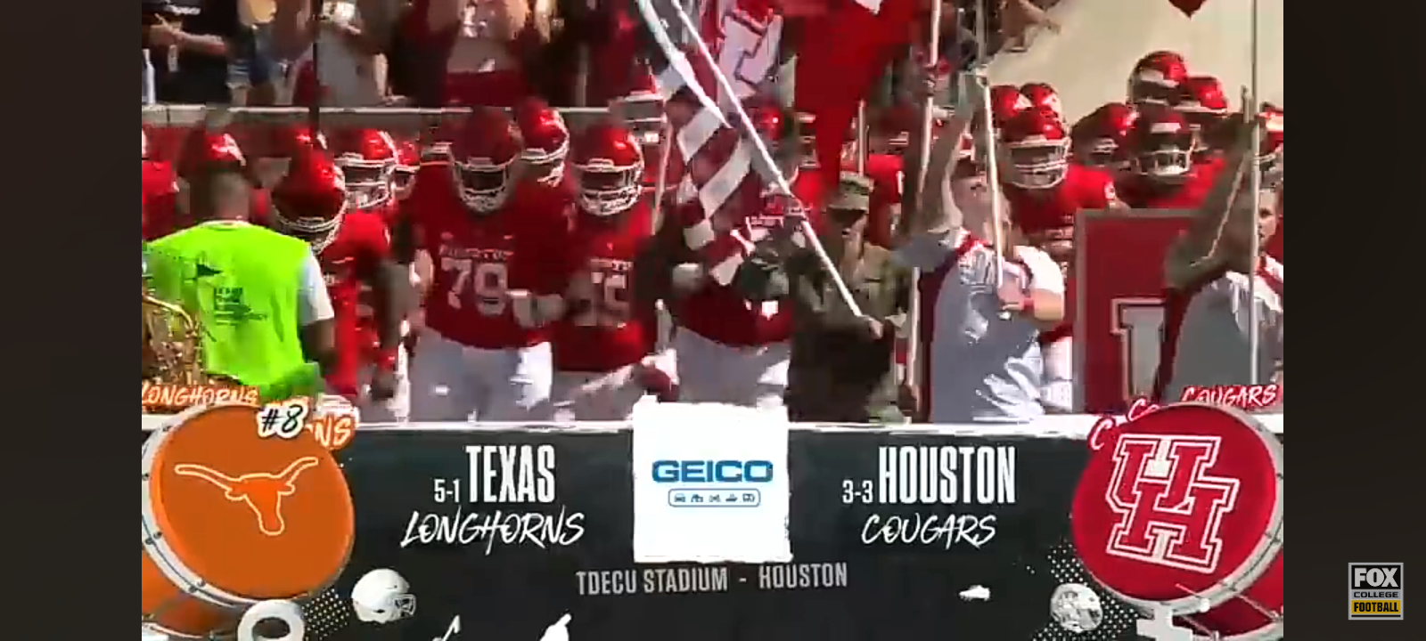 No. 8 Texas Longhorns vs. Houston Cougars Highlights
