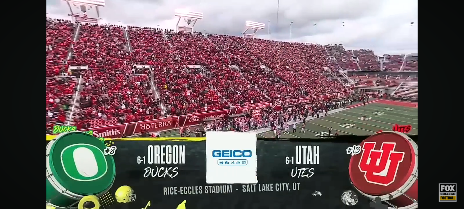 No. 8 Oregon Ducks vs. No. 13 Utah Utes Highlights