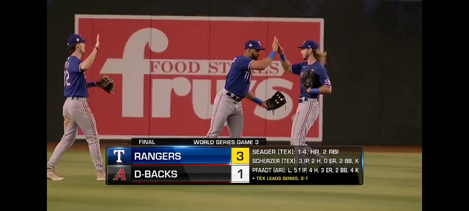 Rangers vs. D-backs World Series Game 3 | MLB Highlights