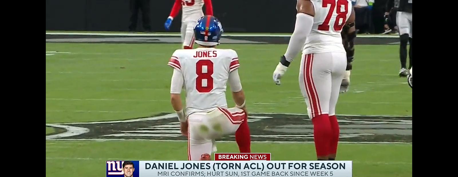 Daniel Jones OUT for season with a torn ACL