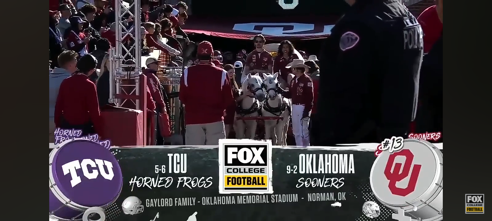TCU Horned Frogs vs. No. 13 Oklahoma Sooners Highlights