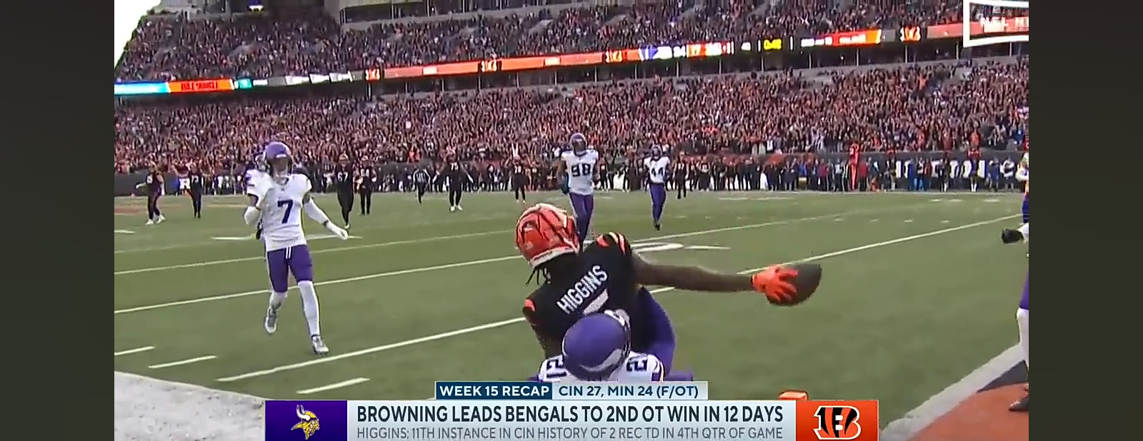 Bengals OUTLAST Vikings In OT THRILLER For 2nd Straight Win