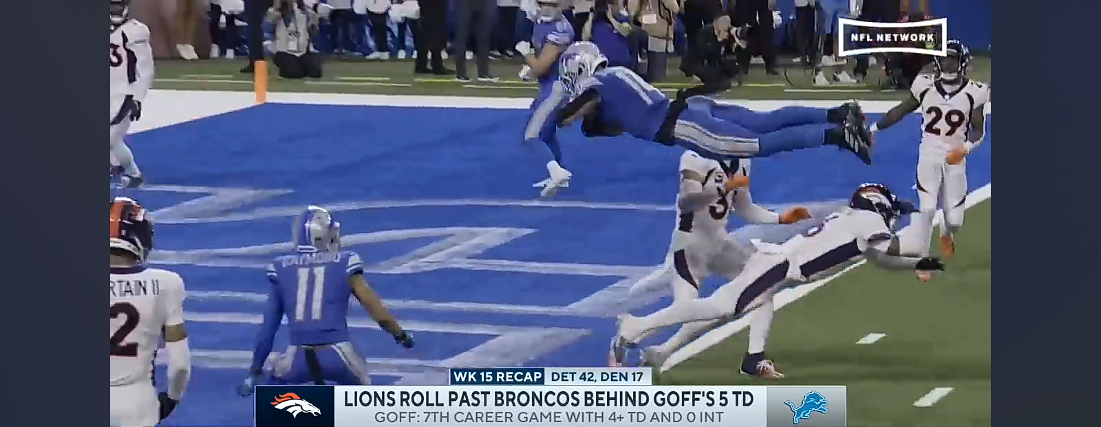 Lions ROLL PAST Broncos Behind Jared Goff’s 5 Touchdowns