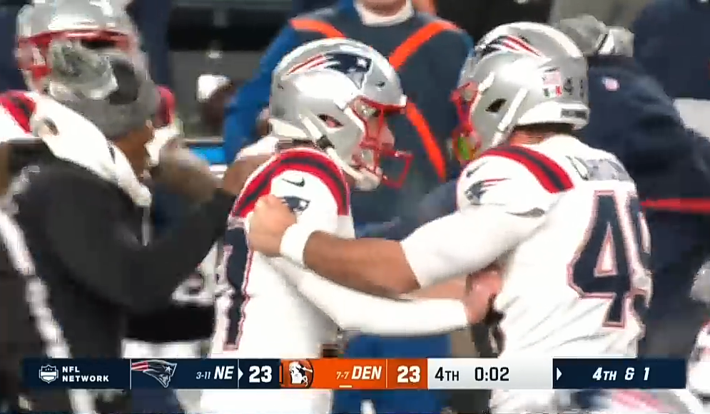 Patriots kick GAME-WINNING FG to cut Broncos Playoffs Chances