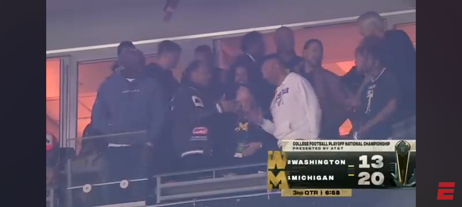 Stephen A., MJ, Travis Scott AND MORE all in the same luxury box at the National Championship 🤩