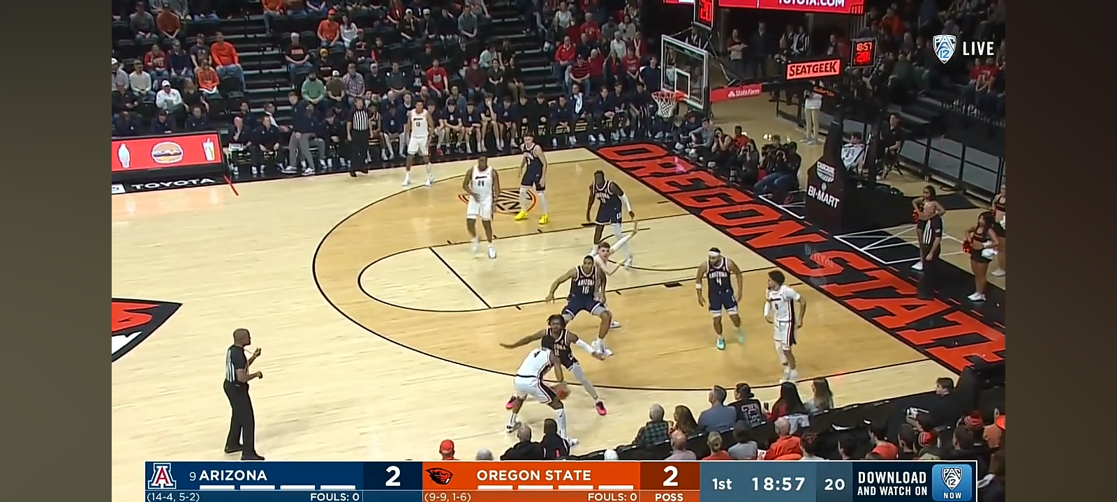 Oregon State vs. No. 9 Arizona Men’s Basketball Highlights