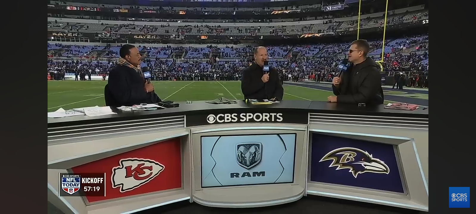 Jim Harbaugh on WHY HE LEFT MICHIGAN for CHARGERS, joins CBS Sports at AFC Championship