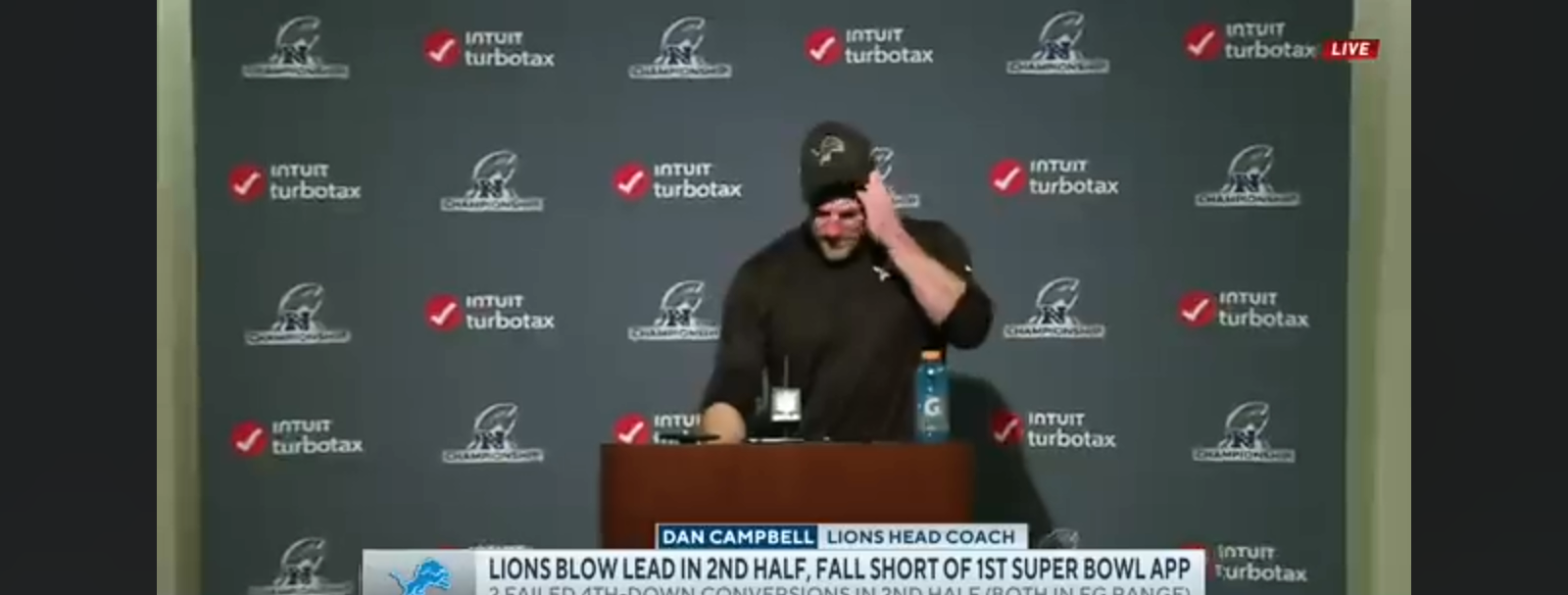 Dan Campbell says Lions “EXPECTED” 49ers comeback, but couldn’t “WEATHER THE STORM”