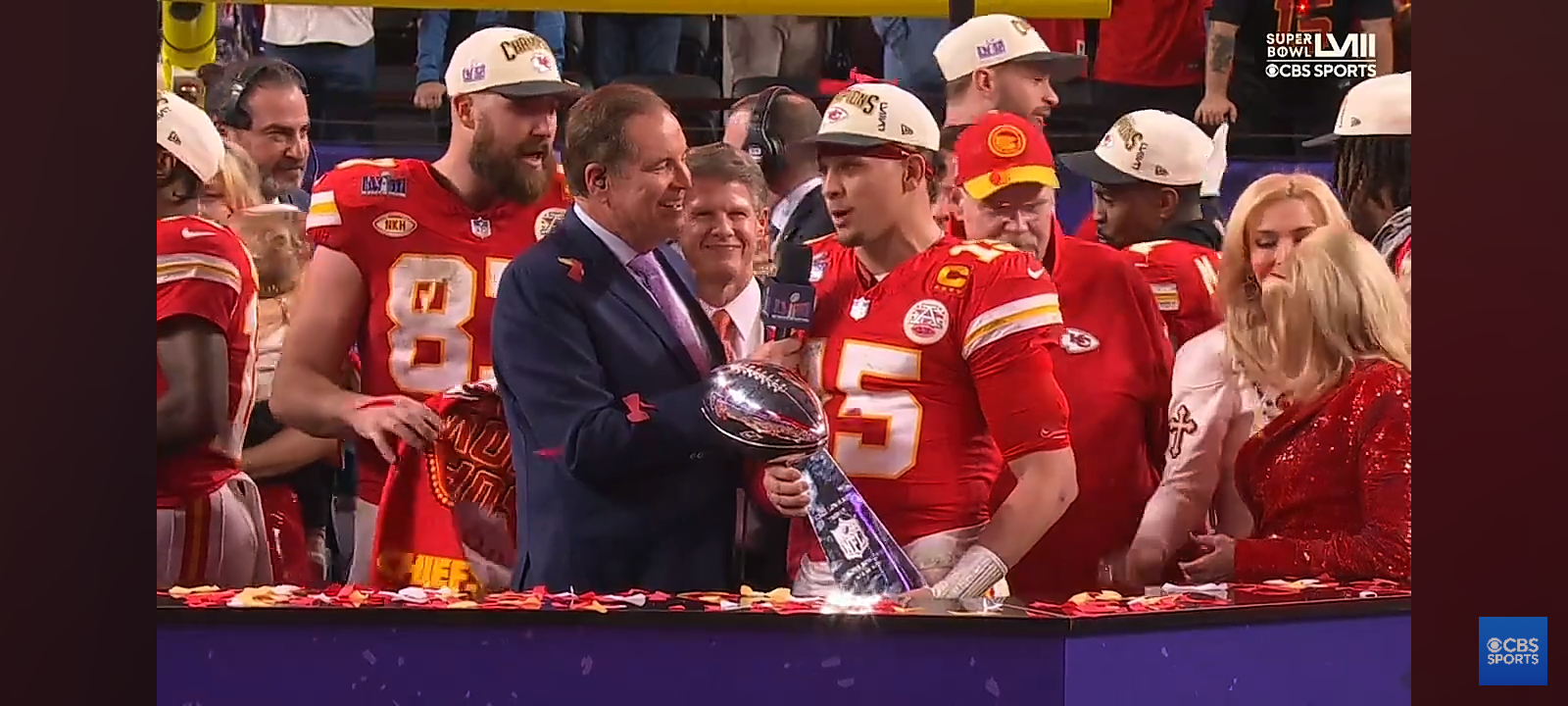 Chiefs RAISE Lombardi Trophy + Patrick Mahomes Wins 3rd Super Bowl MVP
