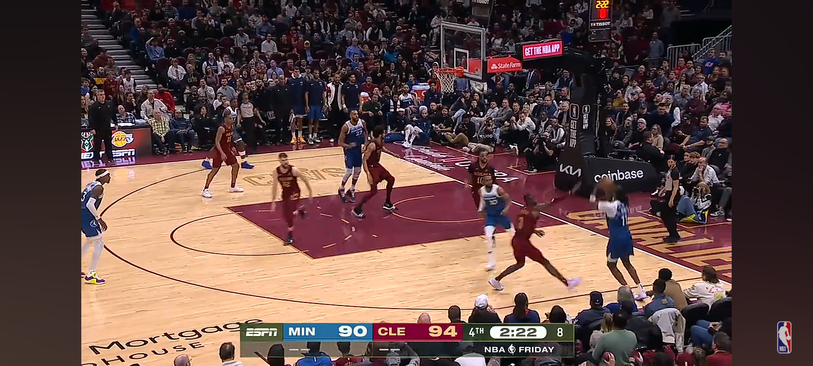 WILD End Of Regulation Timberwolves vs Cavaliers 👀