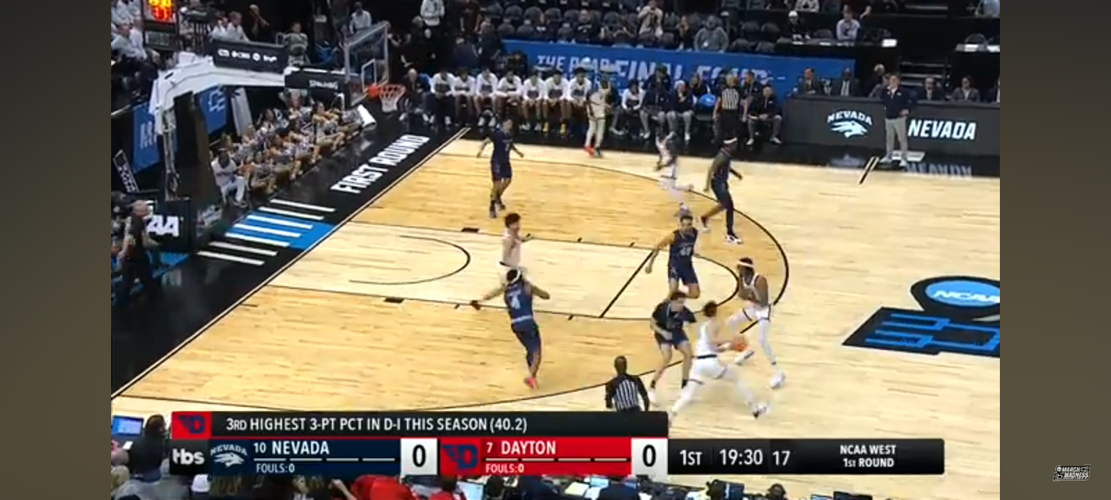 Dayton vs Nevada – First Round NCAA tournament