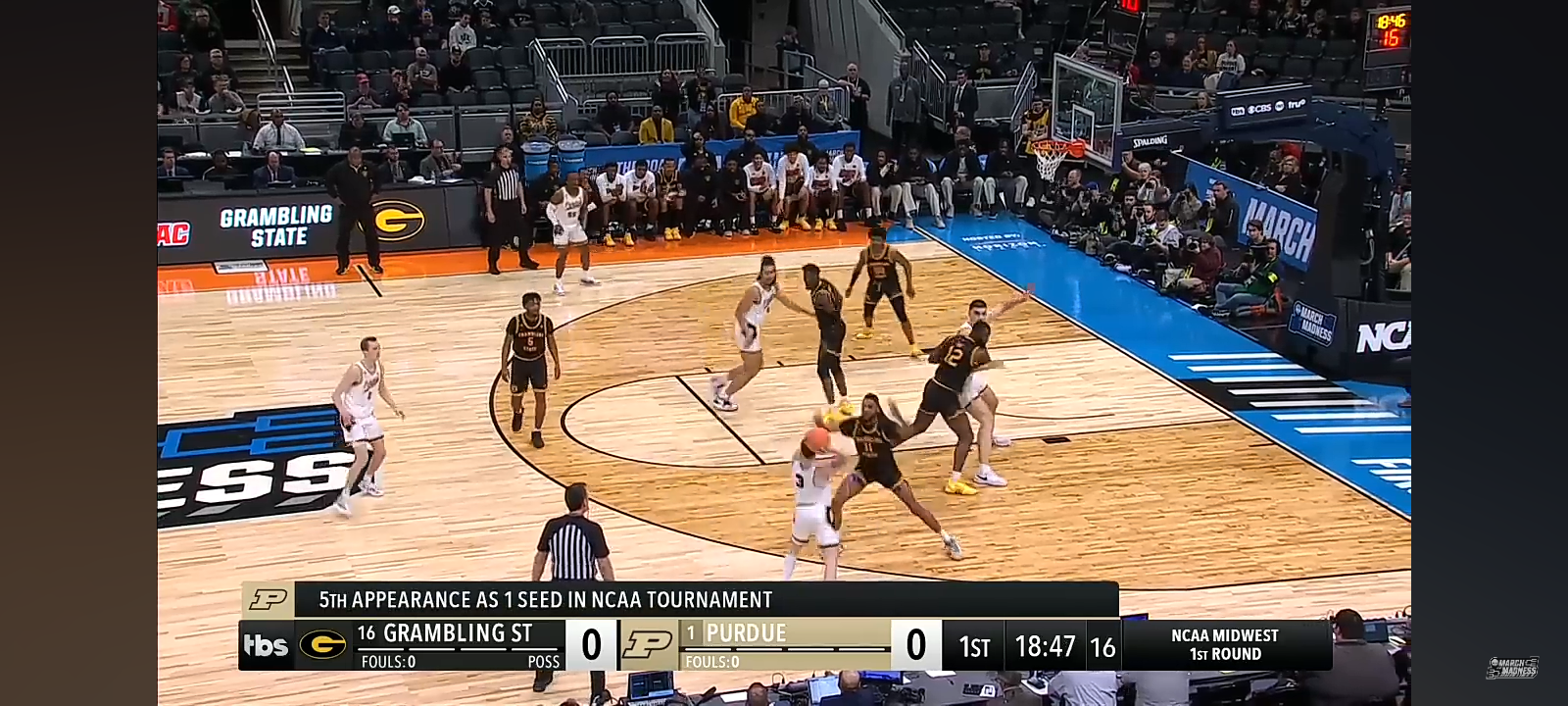 Purdue vs Grambling – First Round NCAA tournament extended highlights