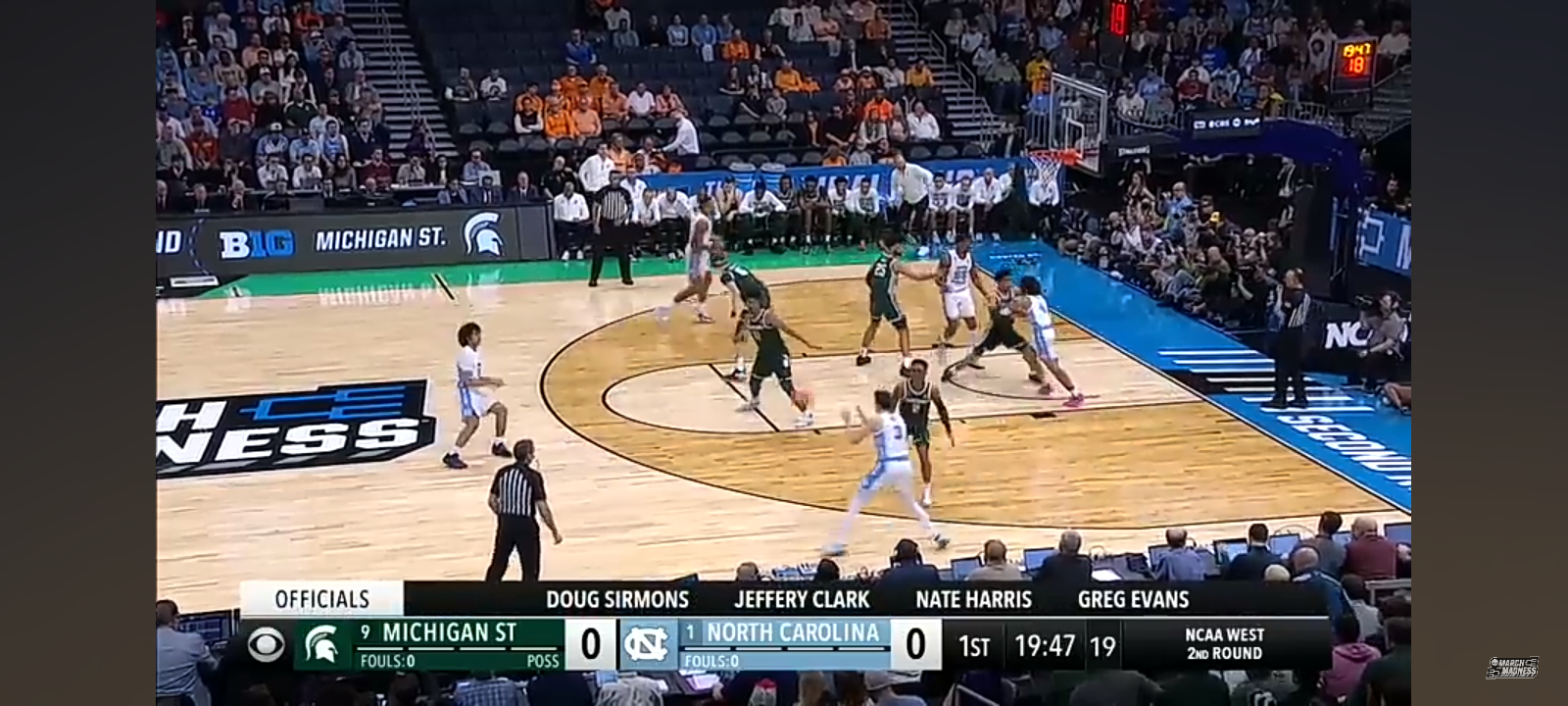 North Carolina vs. Michigan State – Second Round NCAA tournament extended highlights