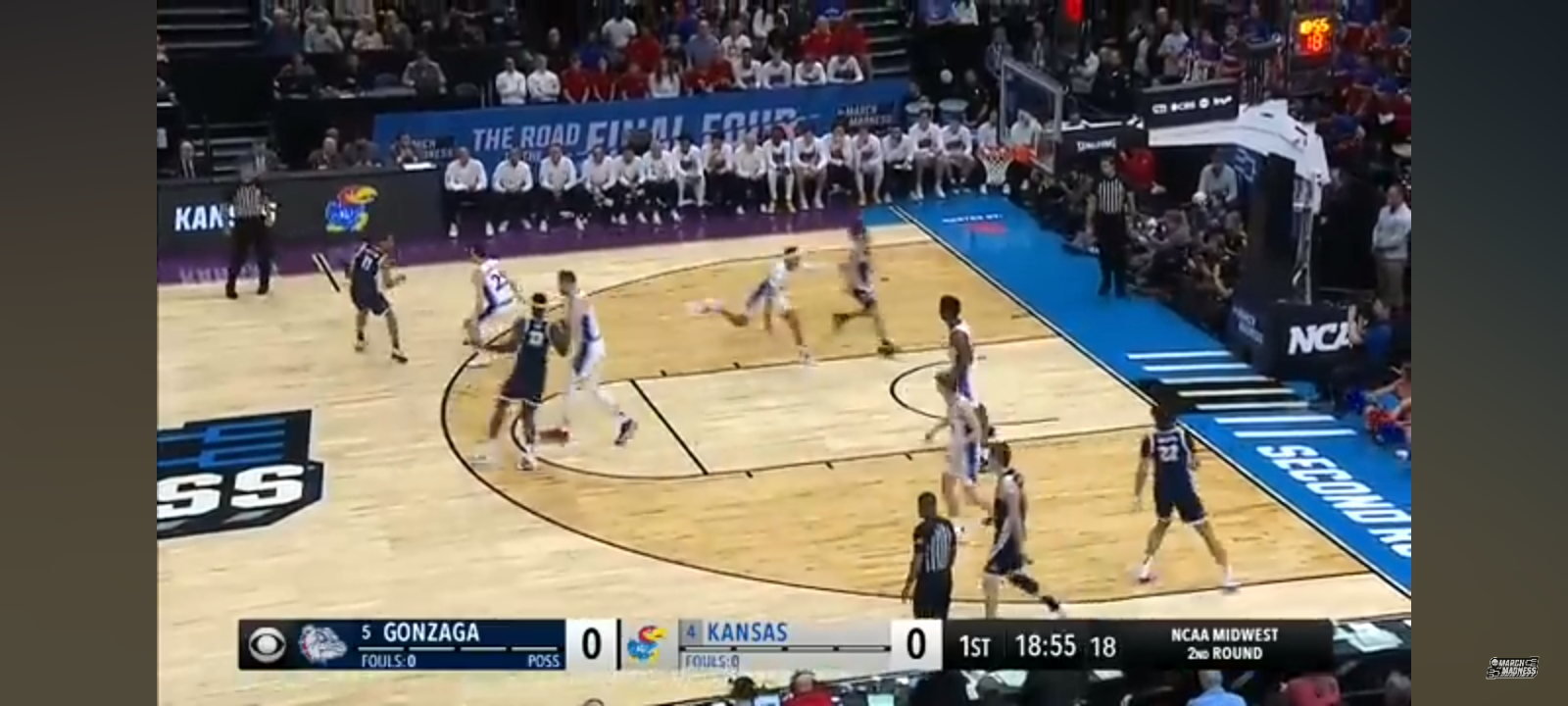 Gonzaga vs. Kansas – Second Round NCAA tournament extended highlights