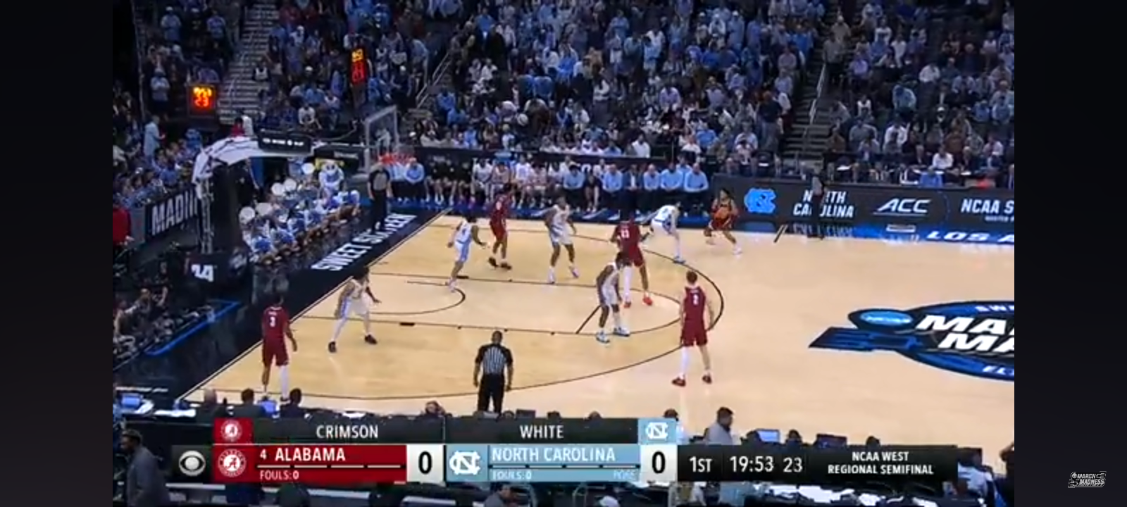 Alabama vs. North Carolina – Sweet 16 NCAA tournament extended highlights
