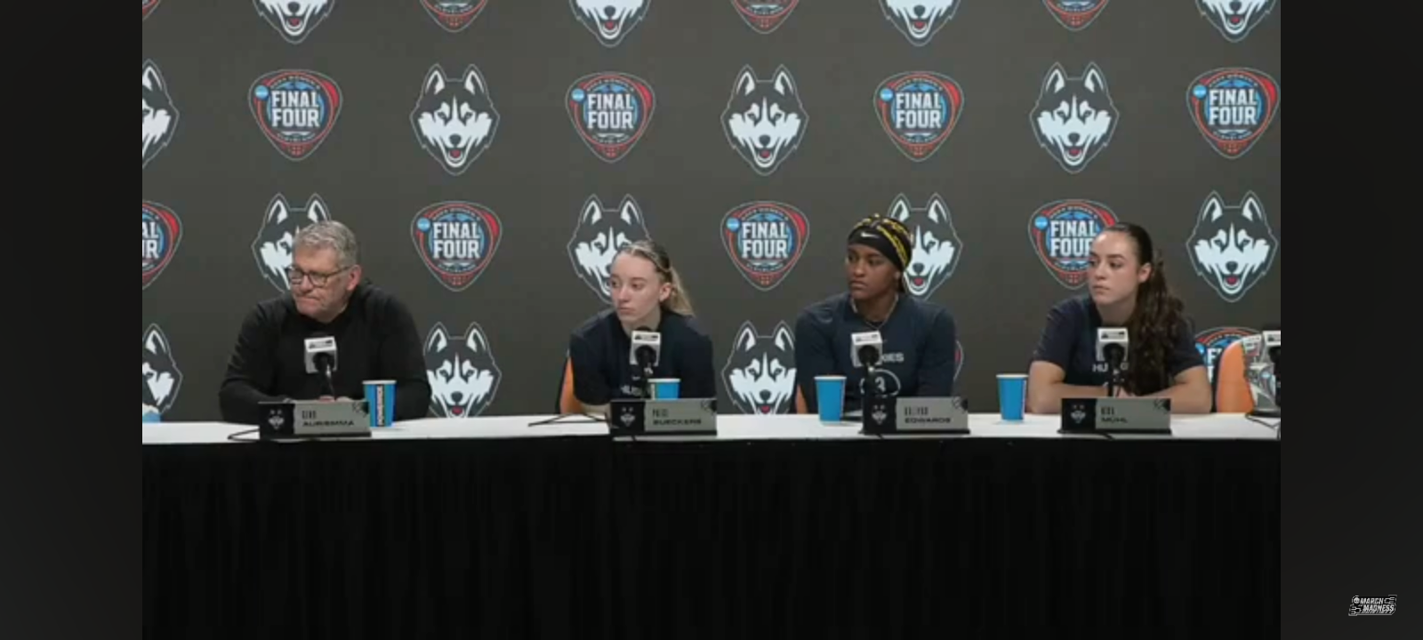 UConn women 2024 NCAA final four press conference