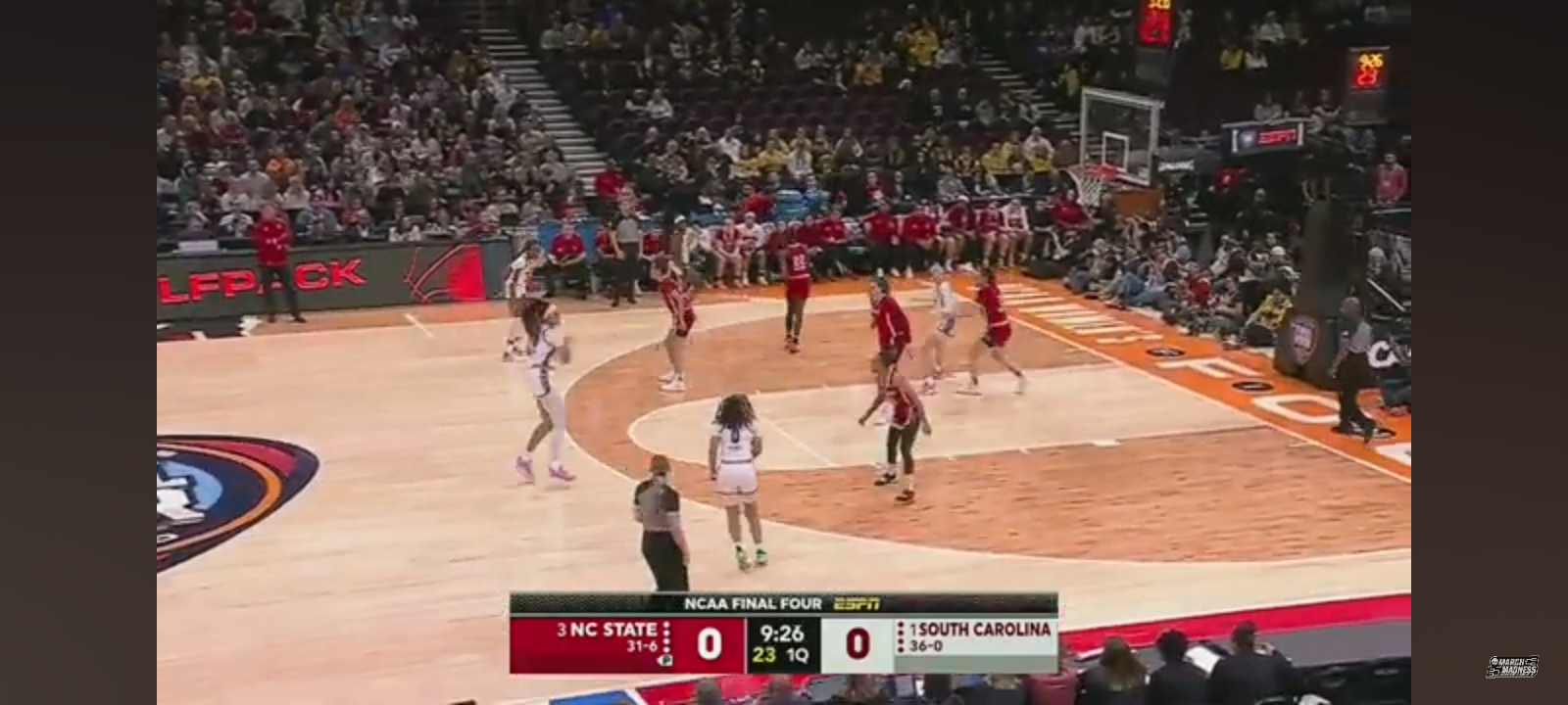 South Carolina vs. NC State – Final Four NCAA tournament