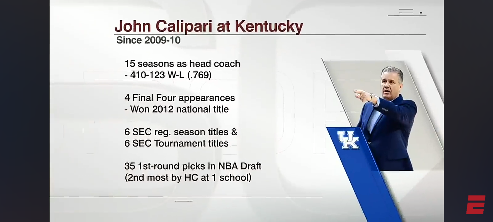 🚨 BREAKING NEWS 🚨 John Calipari finalizing deal to become Arkansas’ next head coach