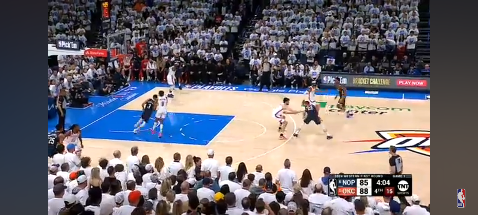 Final 4:05 CRAZY ENDING Pelicans at Thunder 👀 | Game 1