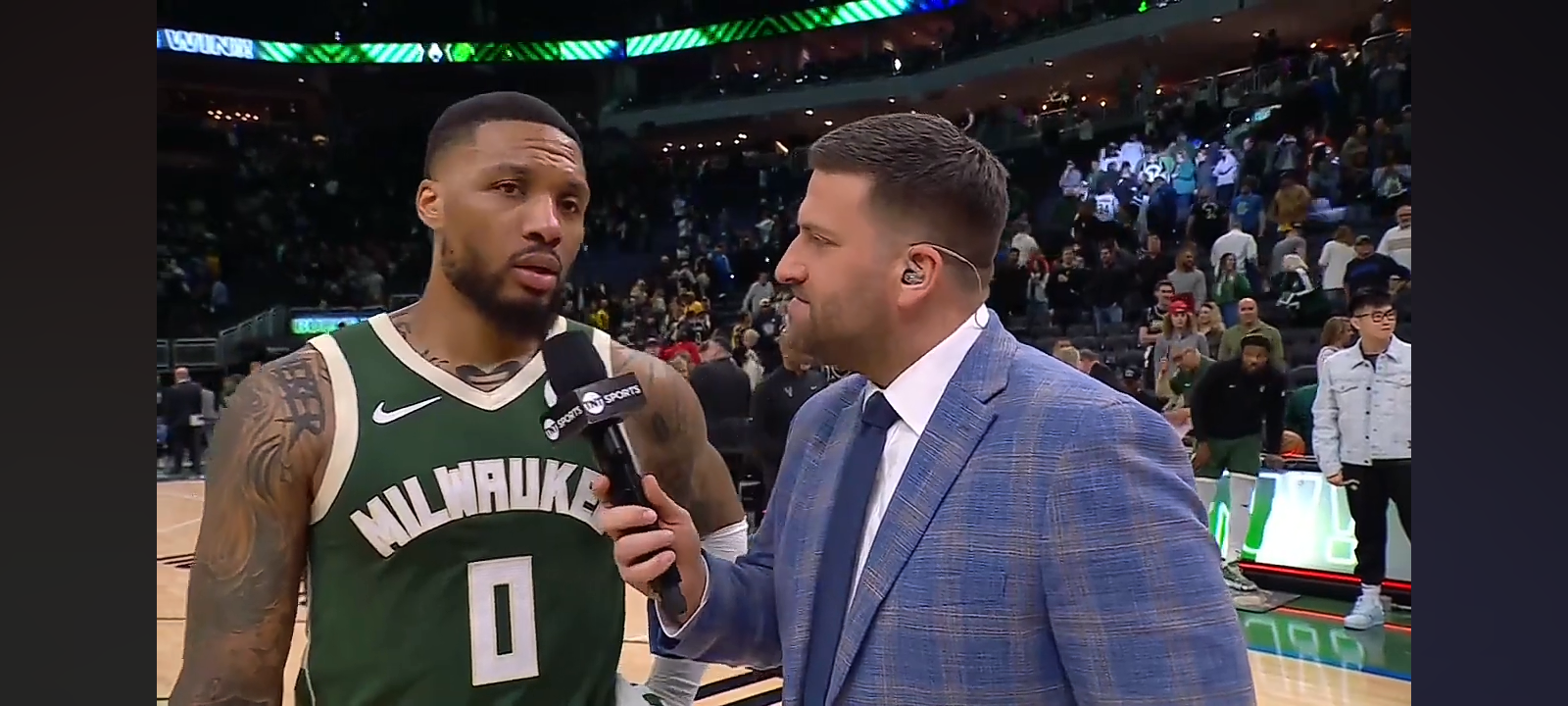 Damian Lillard Talks 35-Pt Performance in Game 1 vs. Pacers Without Giannis