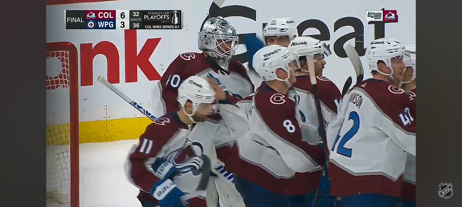 The Avalanche ground the Jets in 5 games, on to Round 2!