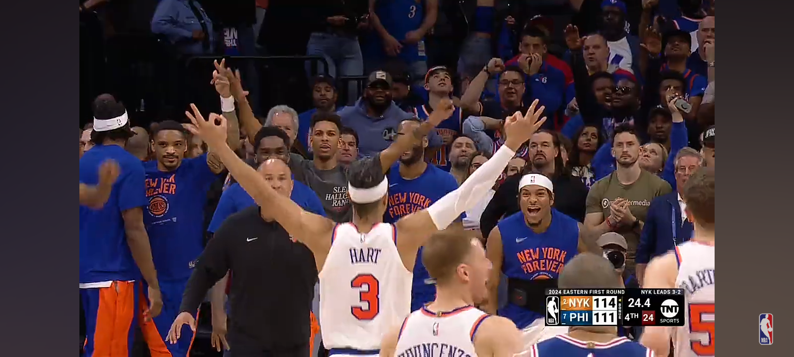 Final 2:52 WILD ENDING #2 Knicks vs #7 76ers | Game 6