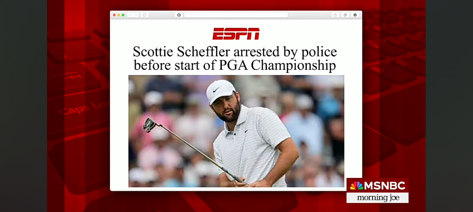 BREAKING: Scottie Scheffler arrested by police before start of PGA championship