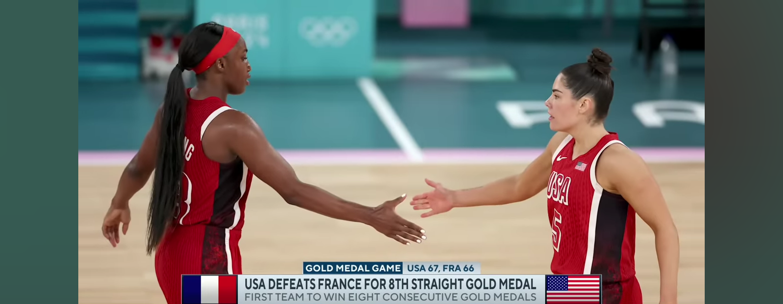 Team USA Women’s Basketball DEFEATS France To Win 8TH STRAIGHT GOLD MEDAL