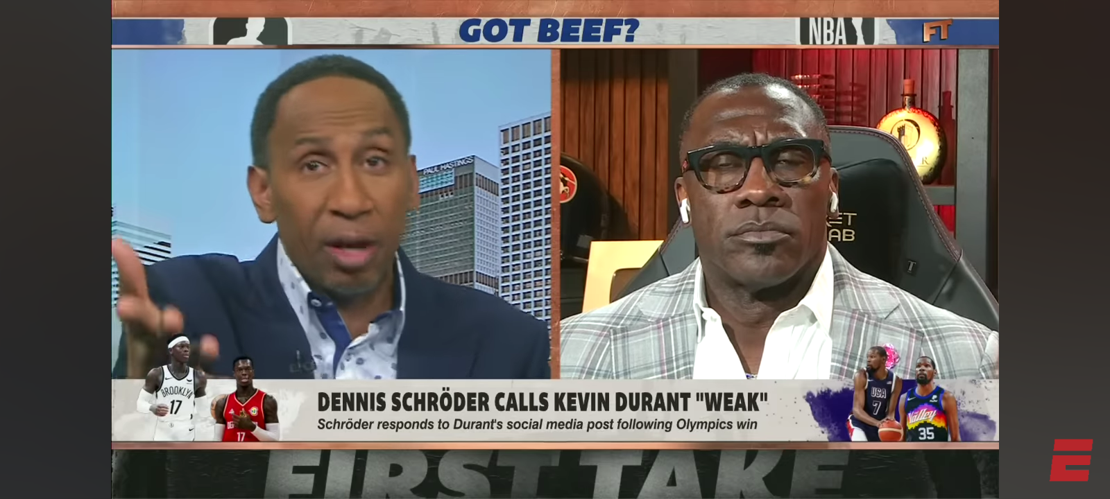 Dennis Schroder called Kevin Durant WEAK 👀 Stephen A. & Shannon Sharpe SOUND OFF 🗣️