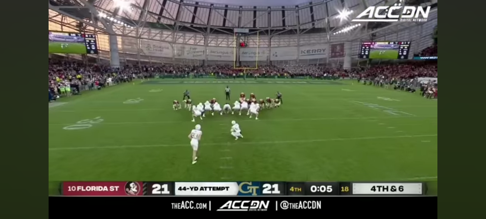 Florida State Seminoles vs. Georgia Tech Yellow Jackets Game Highlights