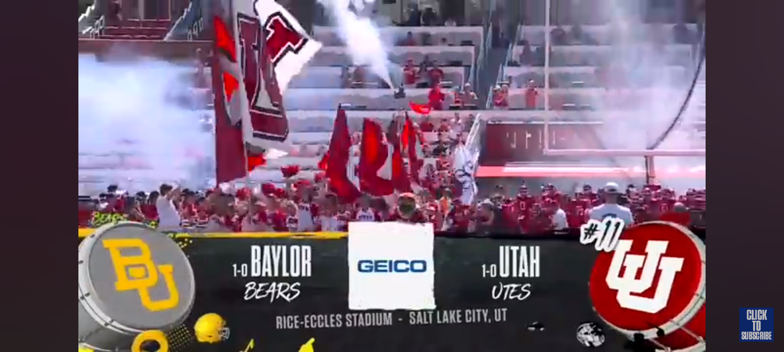 No. 11 Utah Utes vs. Baylor Bears Highlights