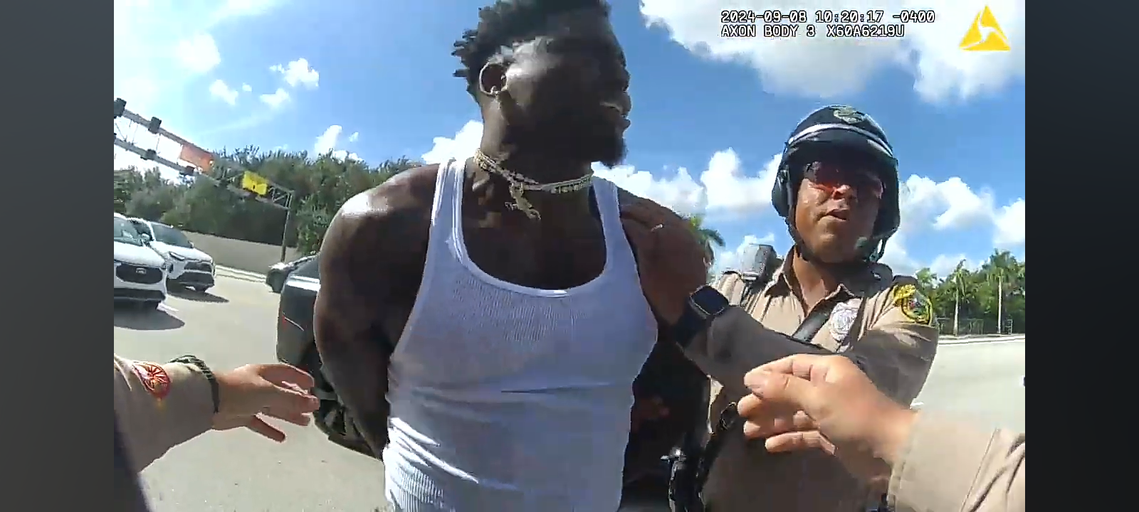 Miami-Dade police release body-cam footage of Tyreek Hill being handcuffed and detained