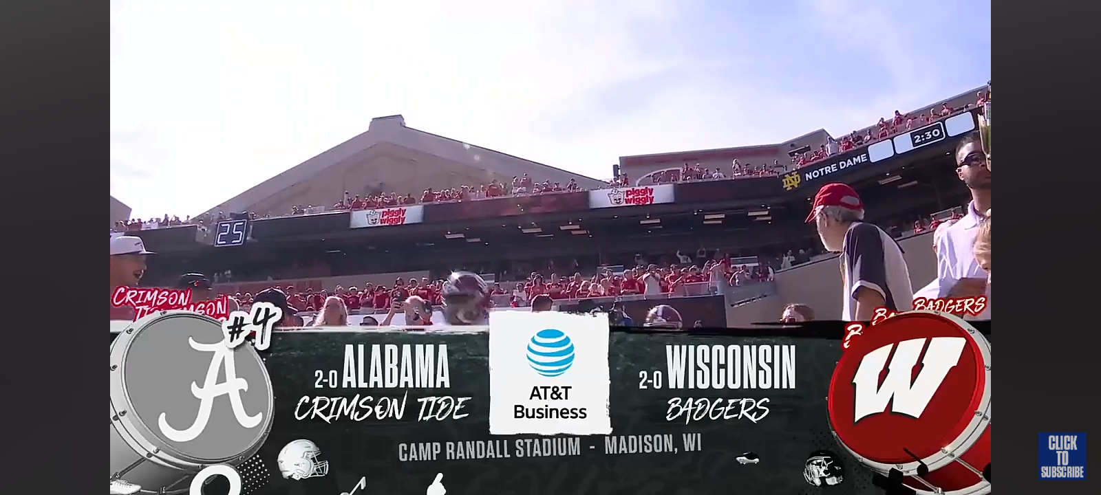 No. 4 Alabama Crimson Tide vs. Wisconsin Badgers Highlights